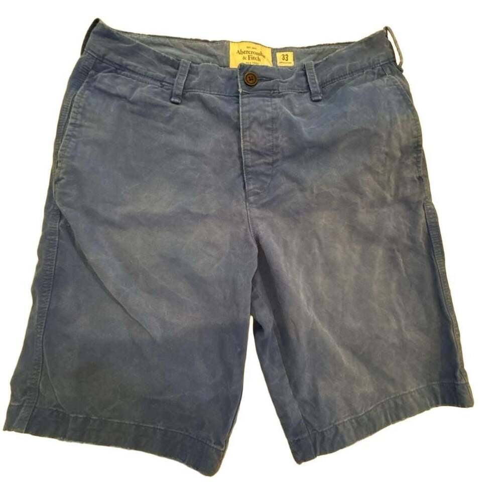 Abercrombie & Fitch Blue Chino Shorts Mens Size 33